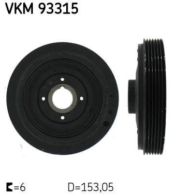 Fulie curea, arbore cotit VKM 93315 SKF
